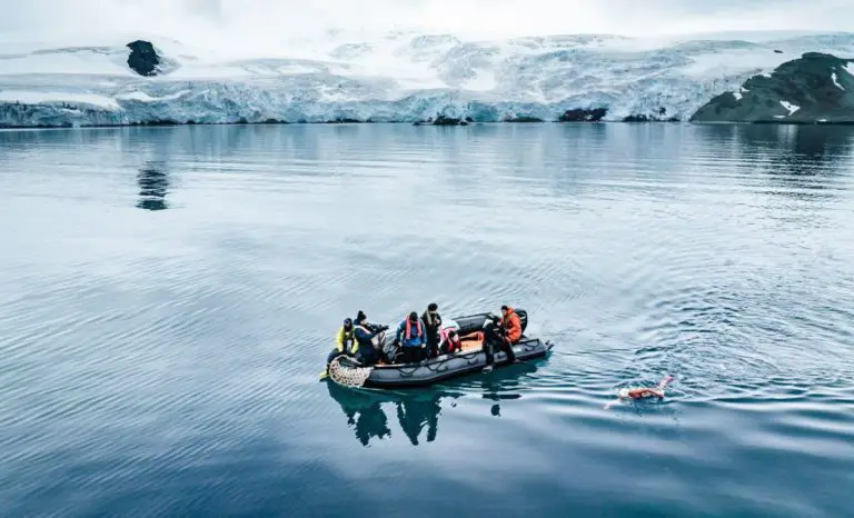 La nageuse en eau glacée Chilienne Bárbara Hernández entre dans l’histoire en nageant 2,5km en Antarctique pour la protection du milieu marin