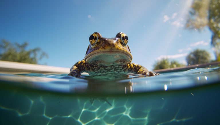 Comment empêcher les grenouilles de sauter dans sa piscine : 11 méthodes plein d’humanité pour les faire rebondir