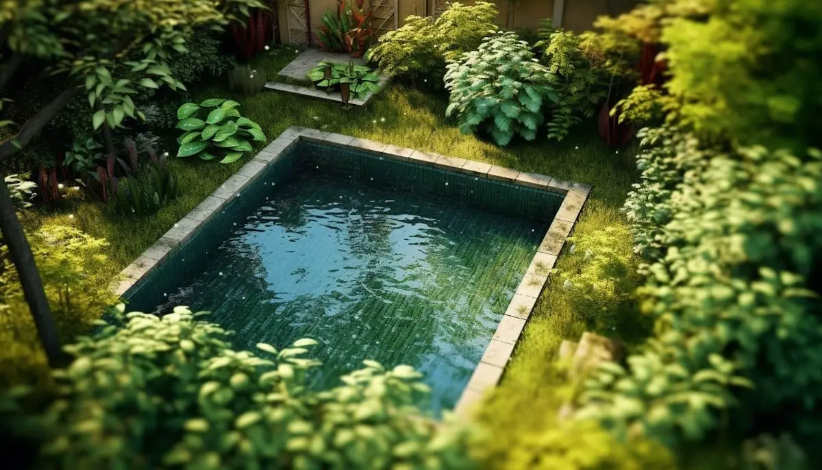 mini-piscine carrée